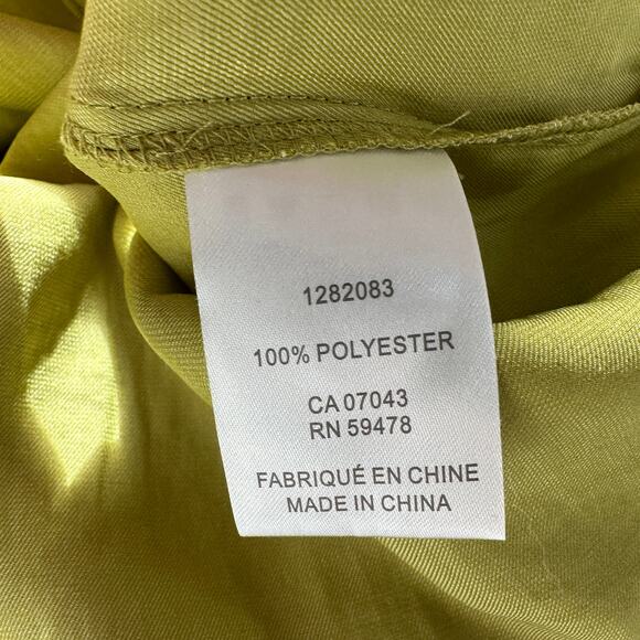 Joie Blouse WMNS S Moss Green Button Up Collared Short Sleeve Cuffed Pleated Top - Picture 6 of 7